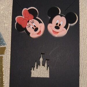 Mickey and Minnie Mouse Acrylic Earrings